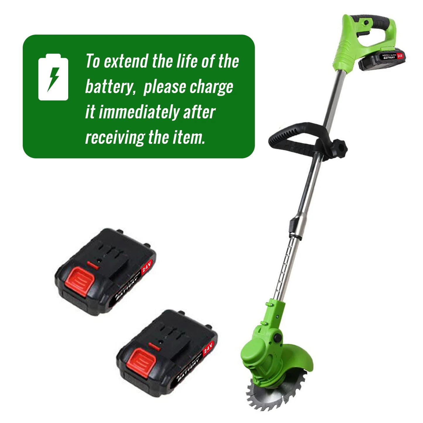 Cordless Electric Brush Weed Trimmer