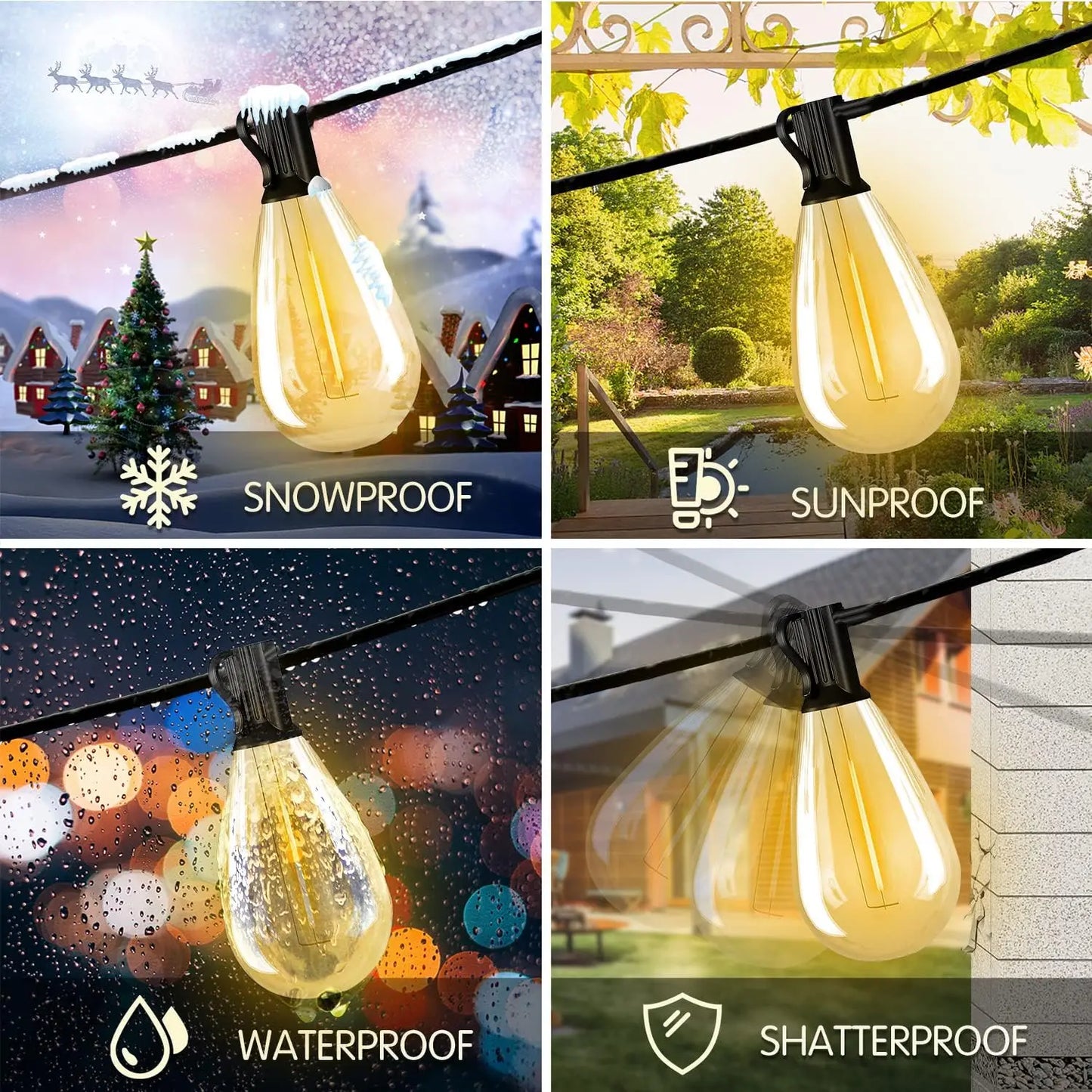 Patio Vintage Bulbs Lights