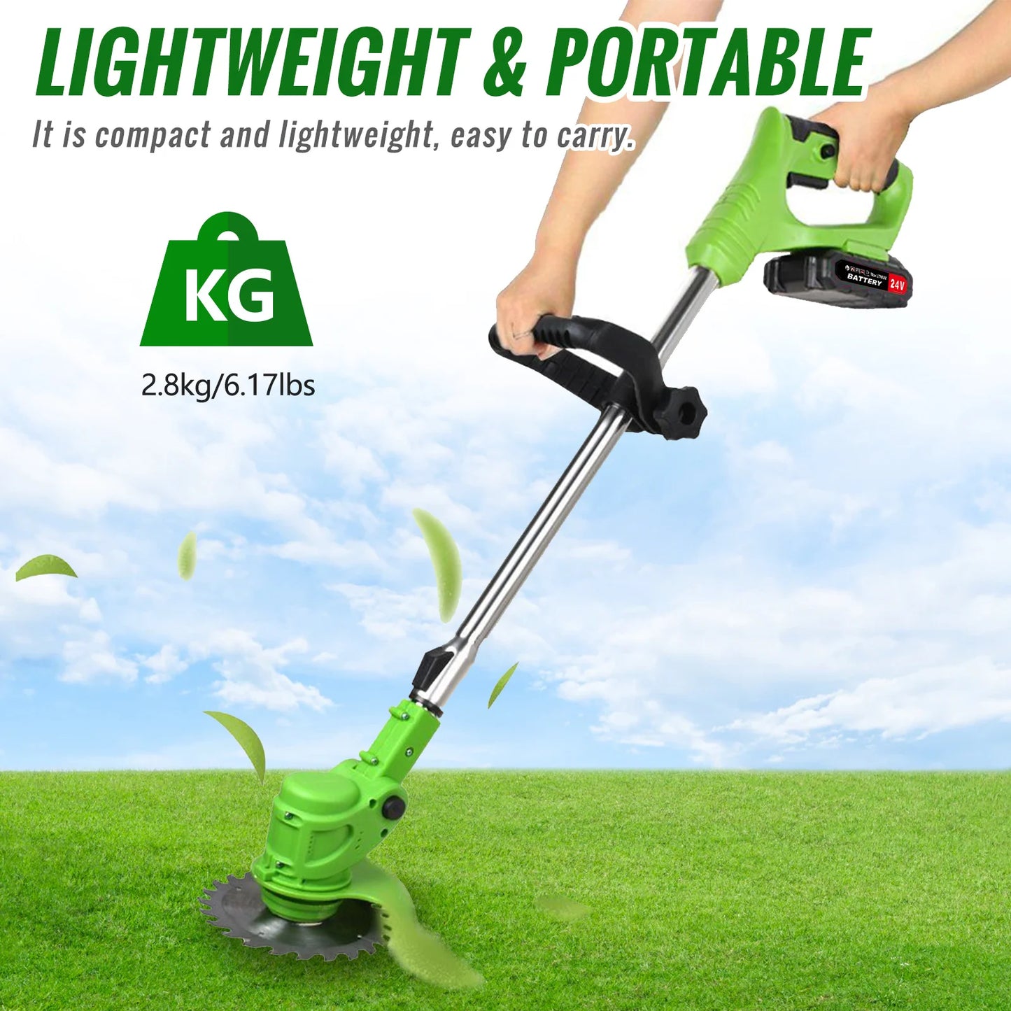 Cordless Electric Brush Weed Trimmer