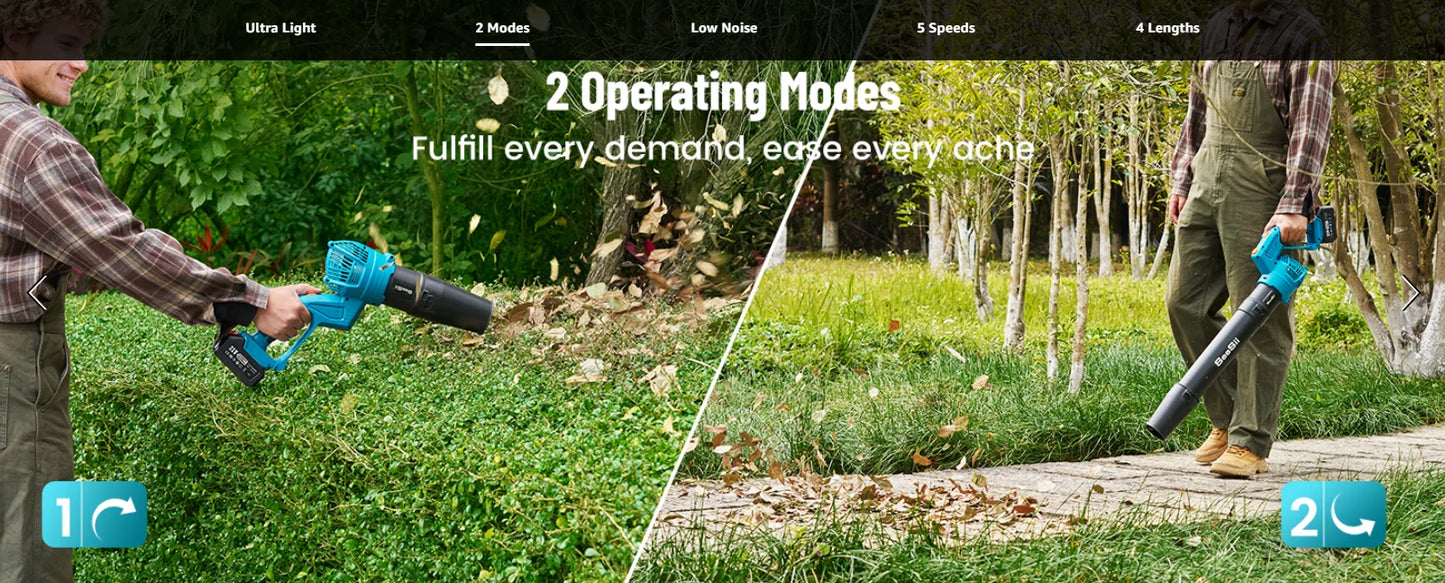 Electric String Trimmer Leaf Blower Combo Kit