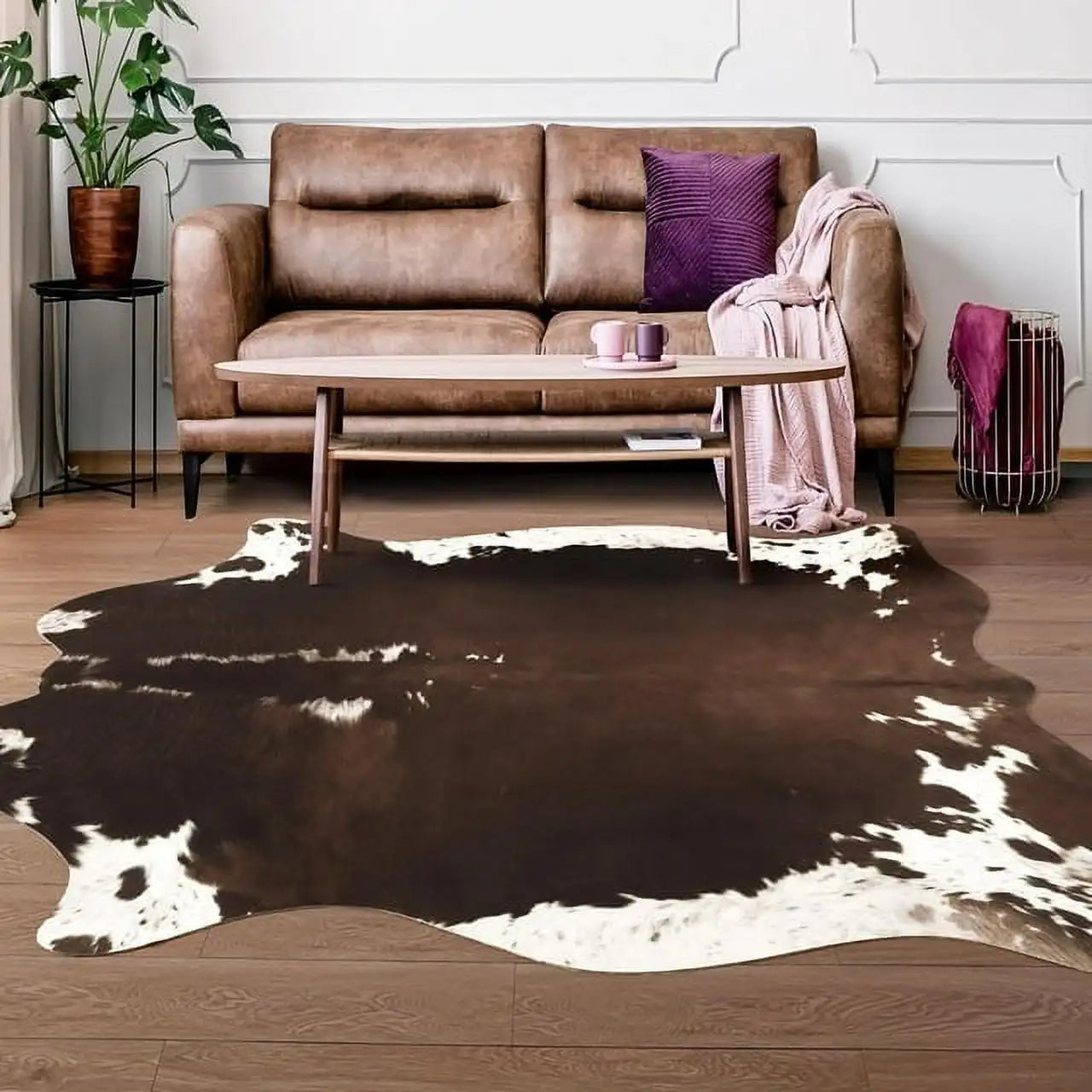 American style Animal Print Rug faux fur