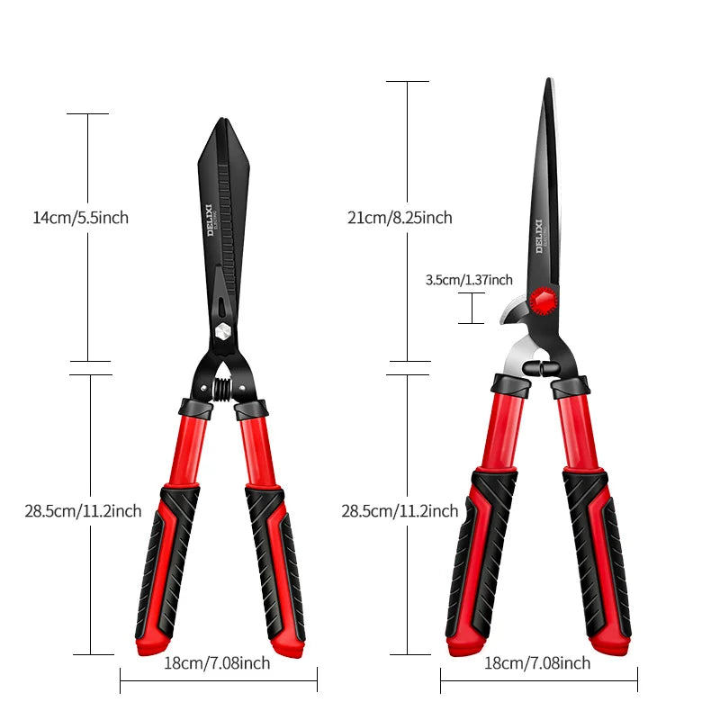 Hedge Clippers & Shears Made With Shock-Absorbing Bumpers And Comfort Grips
