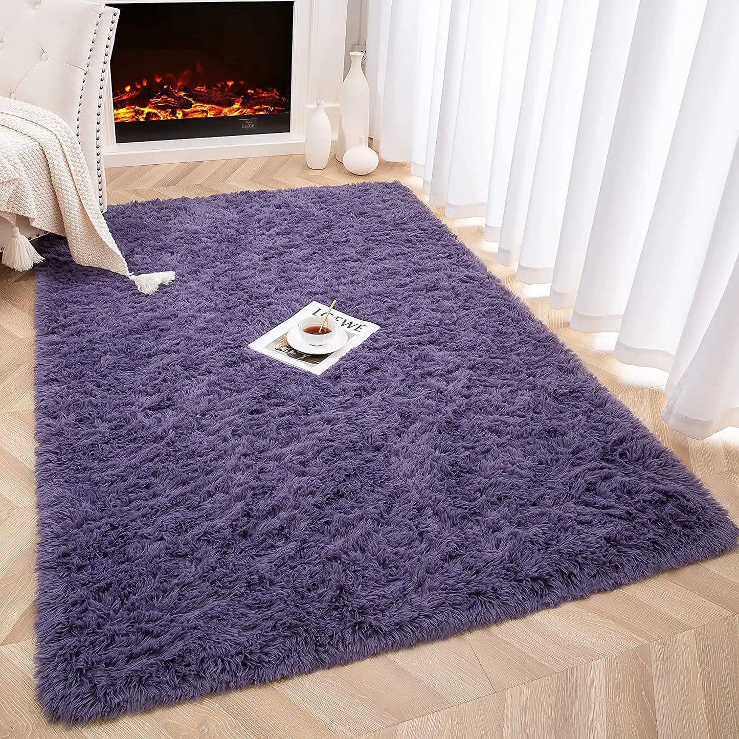 Plush Fluffy Ultra Soft Indoor Modern Rugs