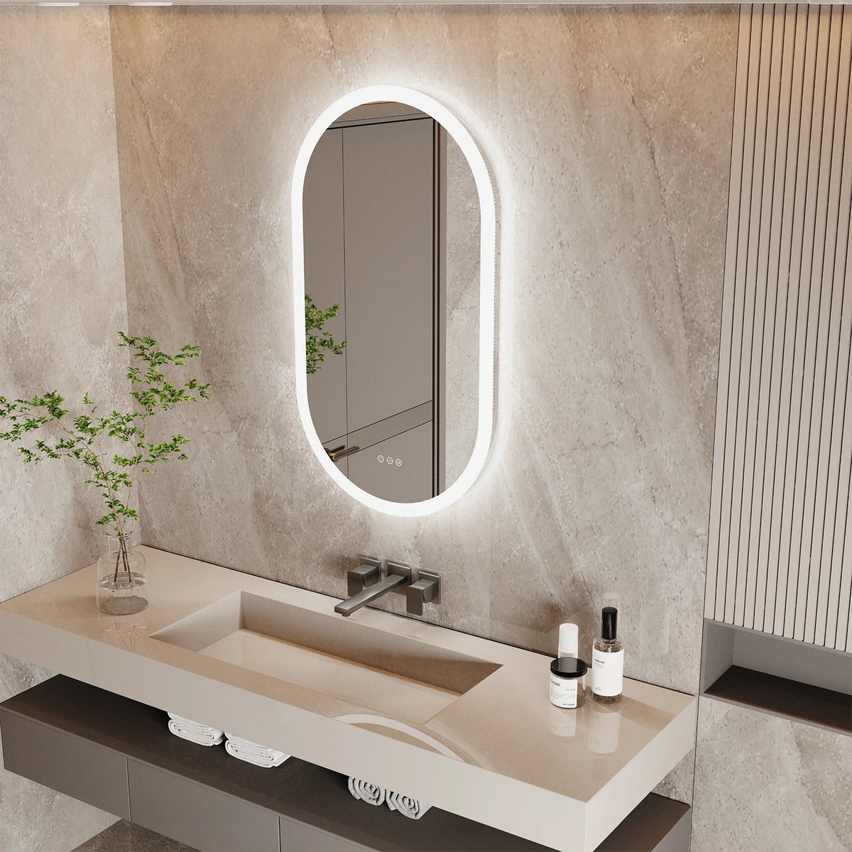 Vanity Mirror Wall Mounted with Lights