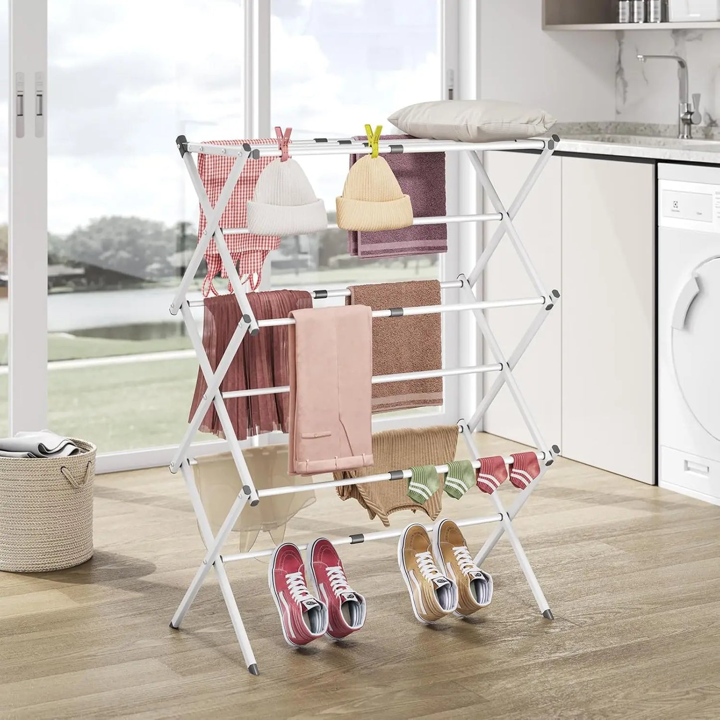 3-Tier Expandable Metal Drying Rack