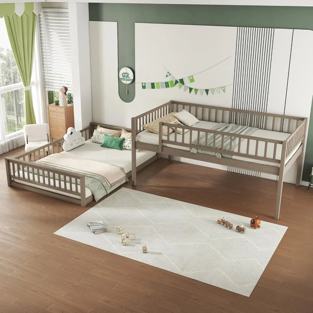 Full XL Over Queen Bunk Bed