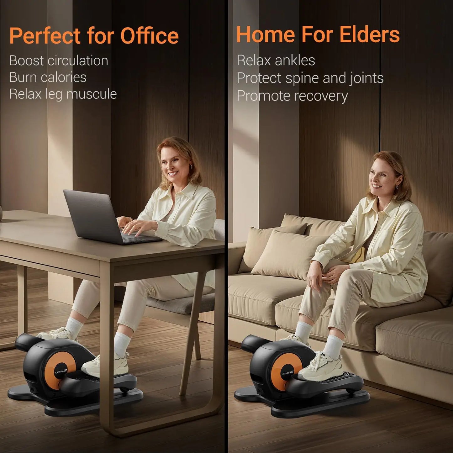 Electric Seated Leg Exerciser with Remote