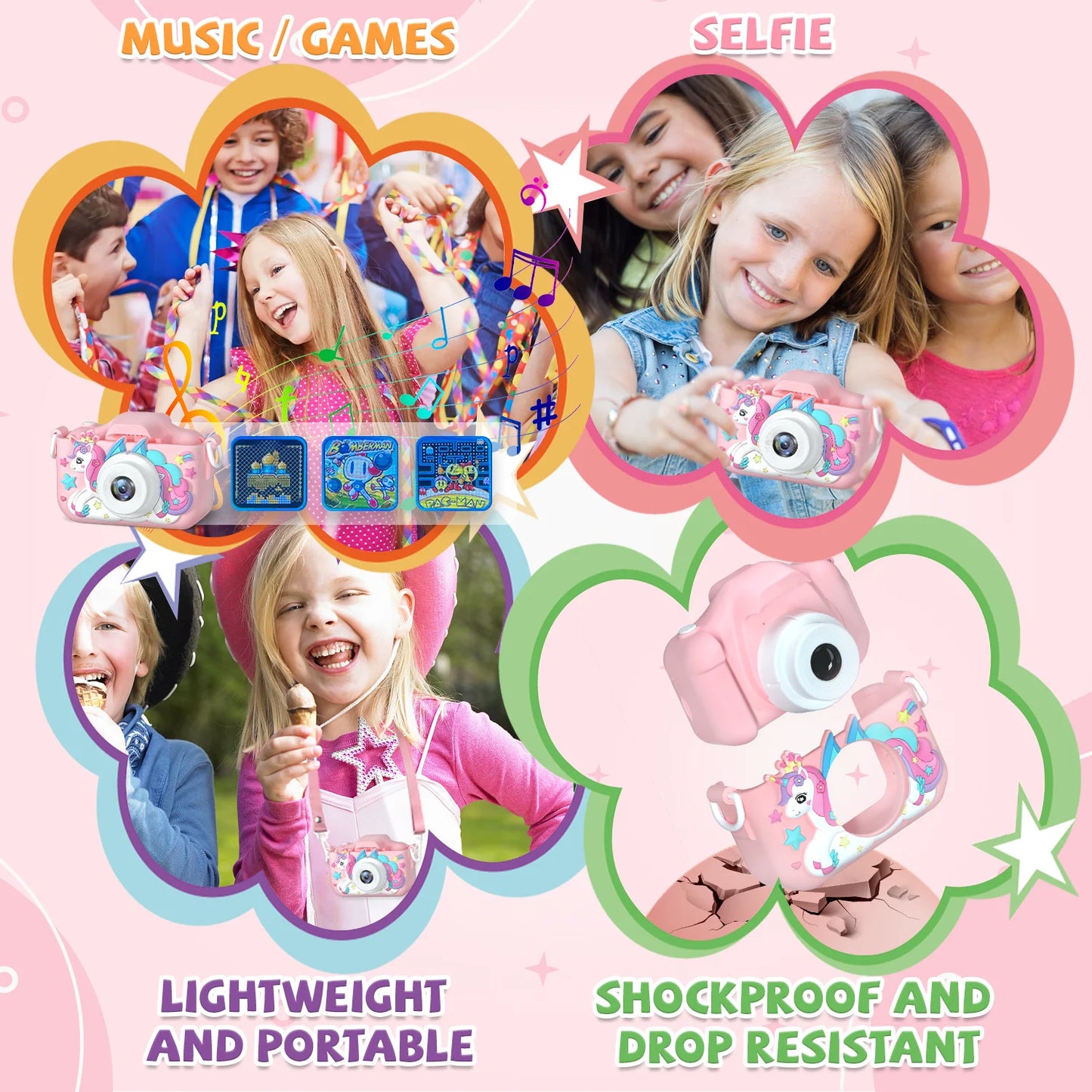Kids Camera, Digital Video with Silicone Case