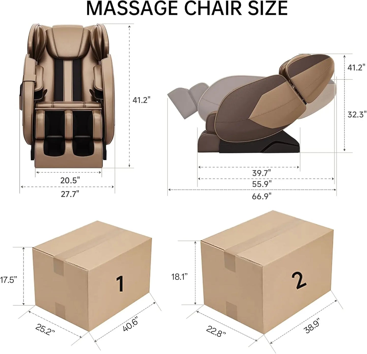 Massage Chair Full Body w/Manual Modes