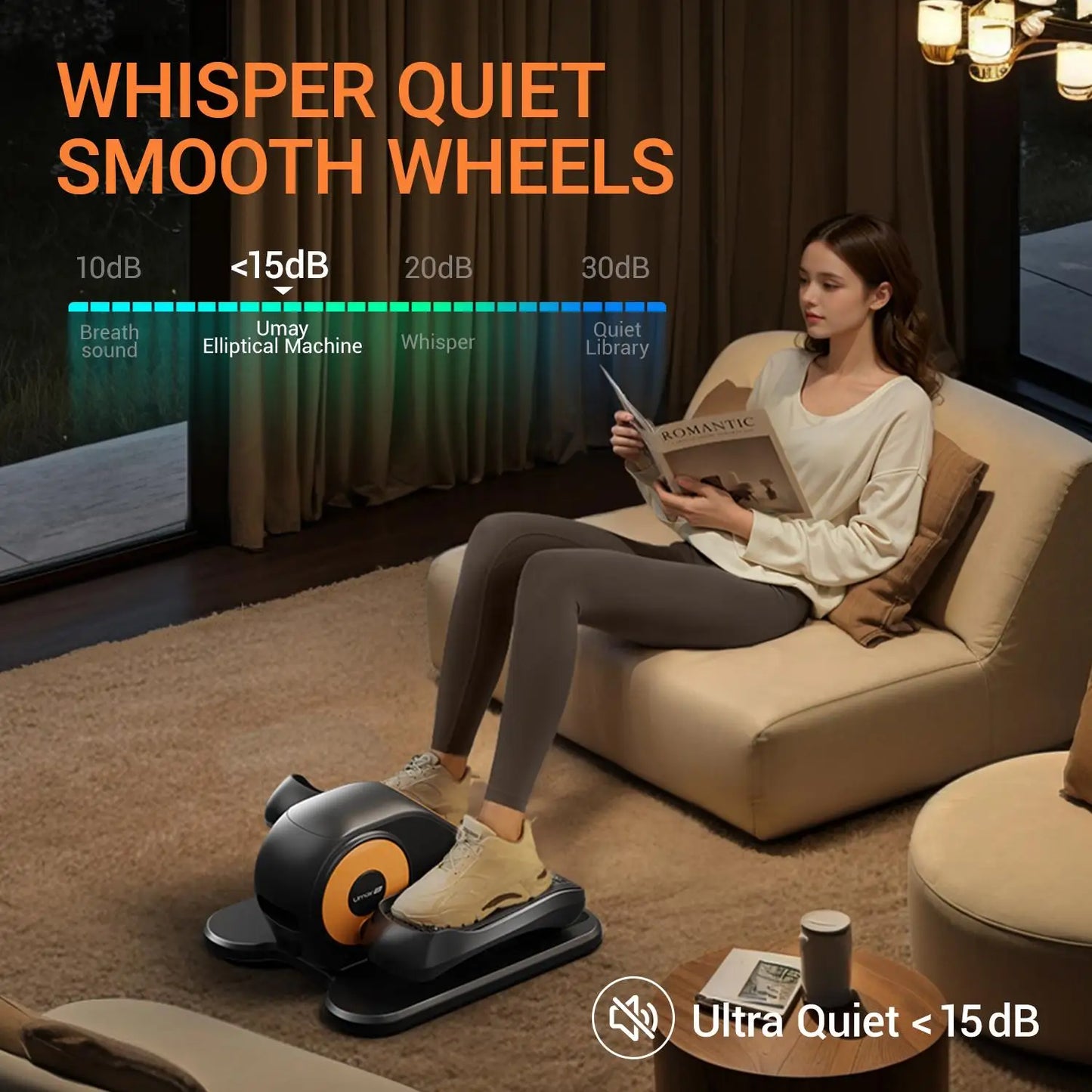 Electric Seated Leg Exerciser with Remote