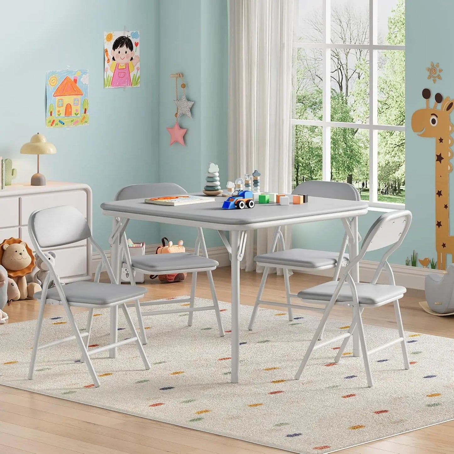 Folding Table and Chairs Set