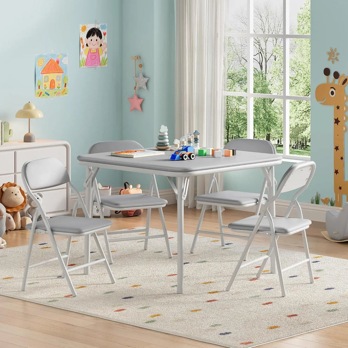 Folding Table and Chairs Set