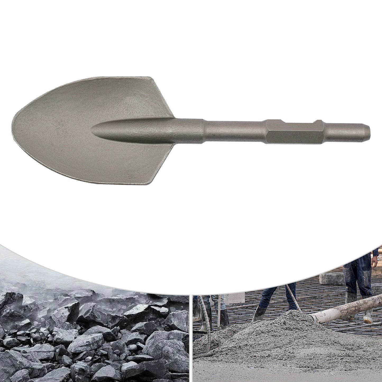 Large Size Clay Spade Shovel Chisel for Concrete/Brick Walls and Stone