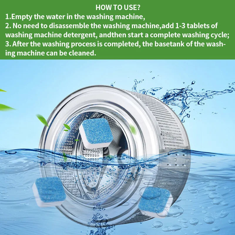 Deep Cleaning Tablets For HE Front Loader & Top Load Washer