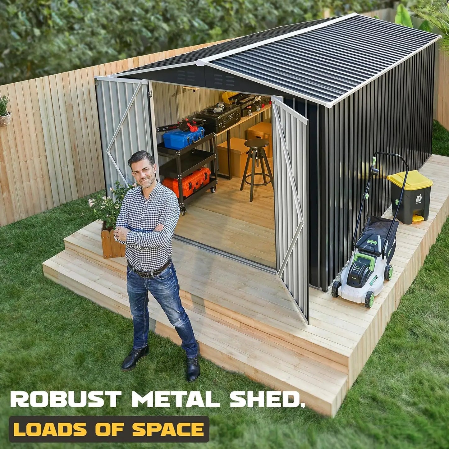 Outdoor Metal Storage Shed