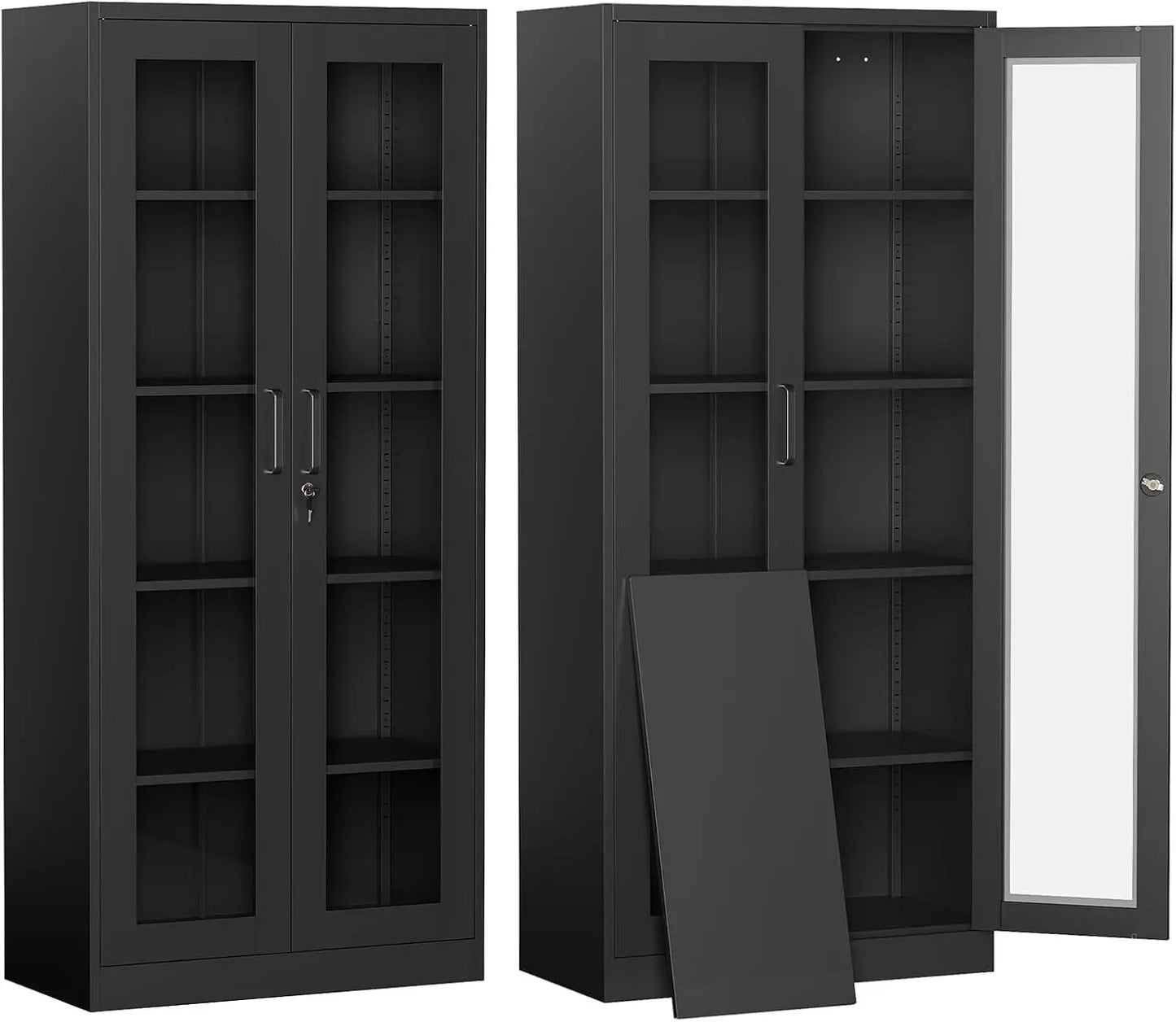 Display Cabinet with Locking Glass Doors Display Case