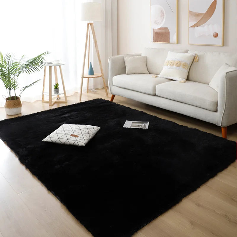 Fluffy Carpet Modern Home Decor Mats Thickened Non-Slip