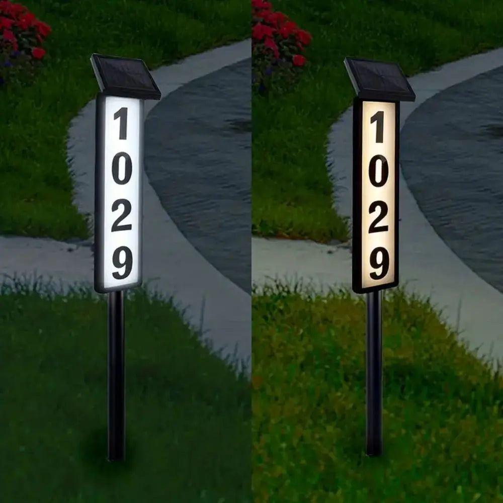 Front Patio House Number LED Light