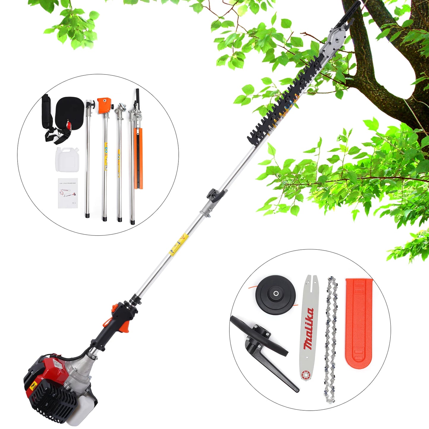 2 Stroke Grass Wacker Gas Power Trimmer