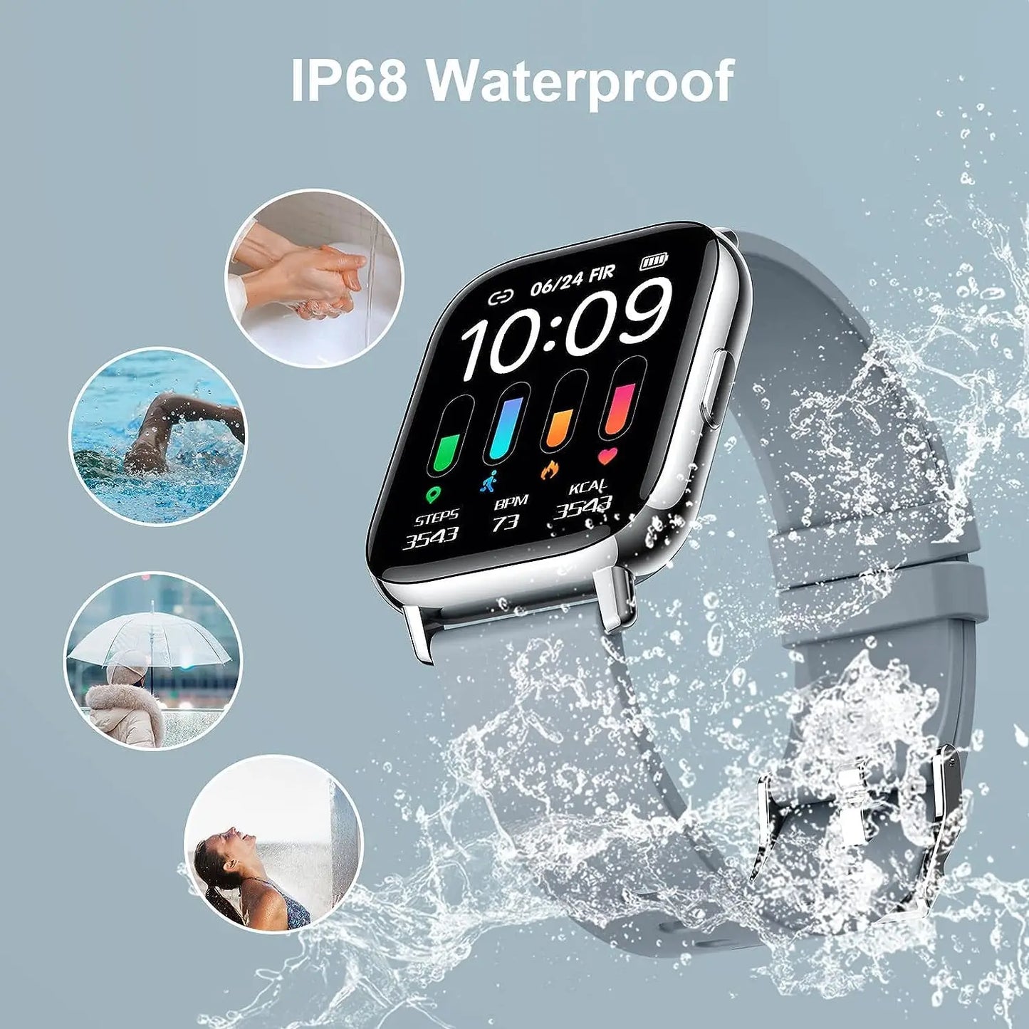 Fitness Watch Heart Rate Monitor/Pedometer/Sleep Monitor.