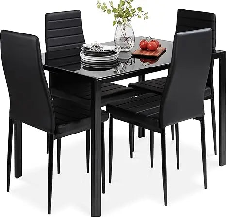 5-Piece Glass Dining Set