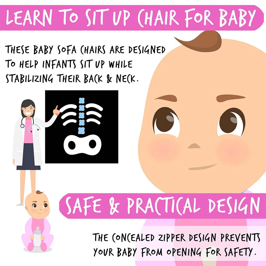 Baby Infant Sofa Learning to Sit Seat Feeding Chair