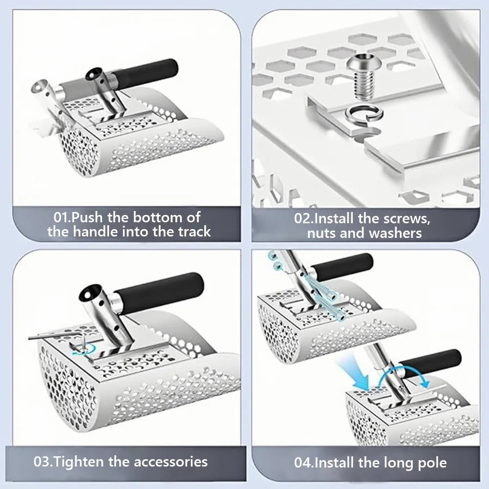 Multi-Functional Stainless Steel Scoop Shovel Metal Detector