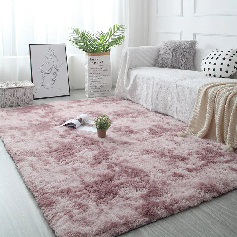 Fluffy Carpet Modern Home Decor Mats Thickened Non-Slip