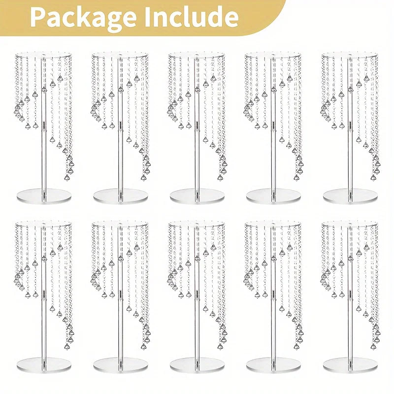 Tall Acrylic Vase Flower Decoration