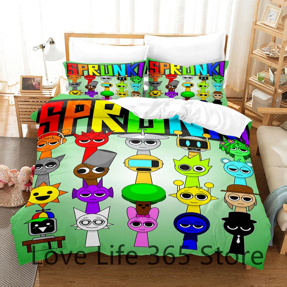 Game Sprunki Bedding Sets