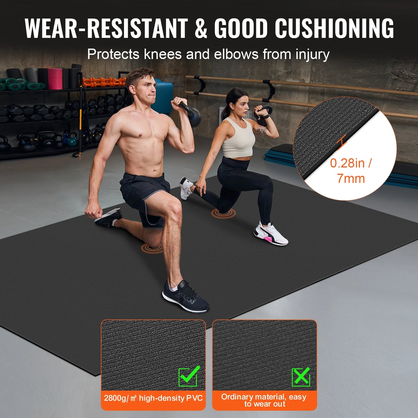 Exercise Mat Non Slip High Density Premium Yoga Mat