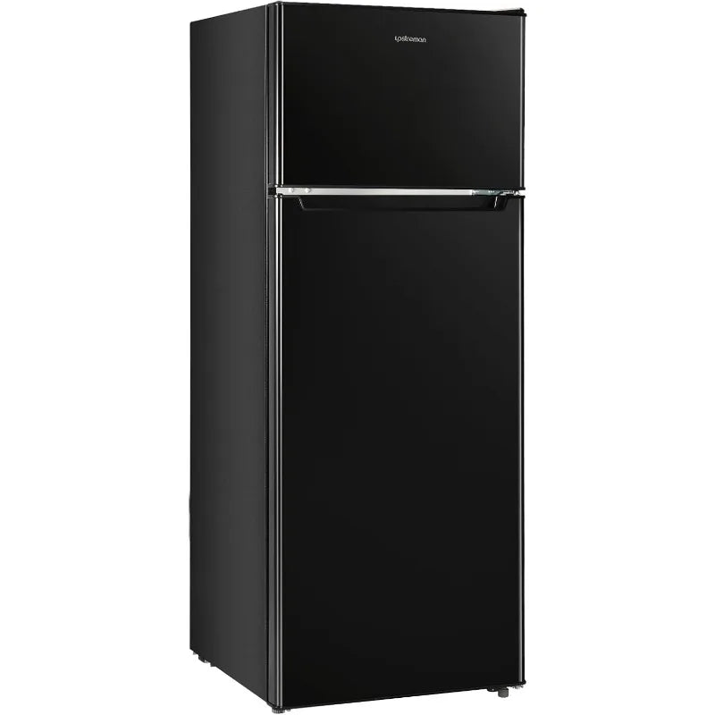 Refrigerator with Freezer a Double Door Fridge and Adjustable Thermostat