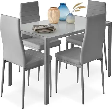 5-Piece Glass Dining Set