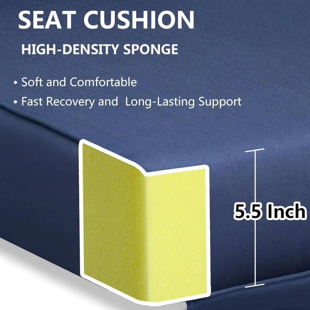 All-Weather Outdoor Recliner Cushion - Replacement Patio Chair