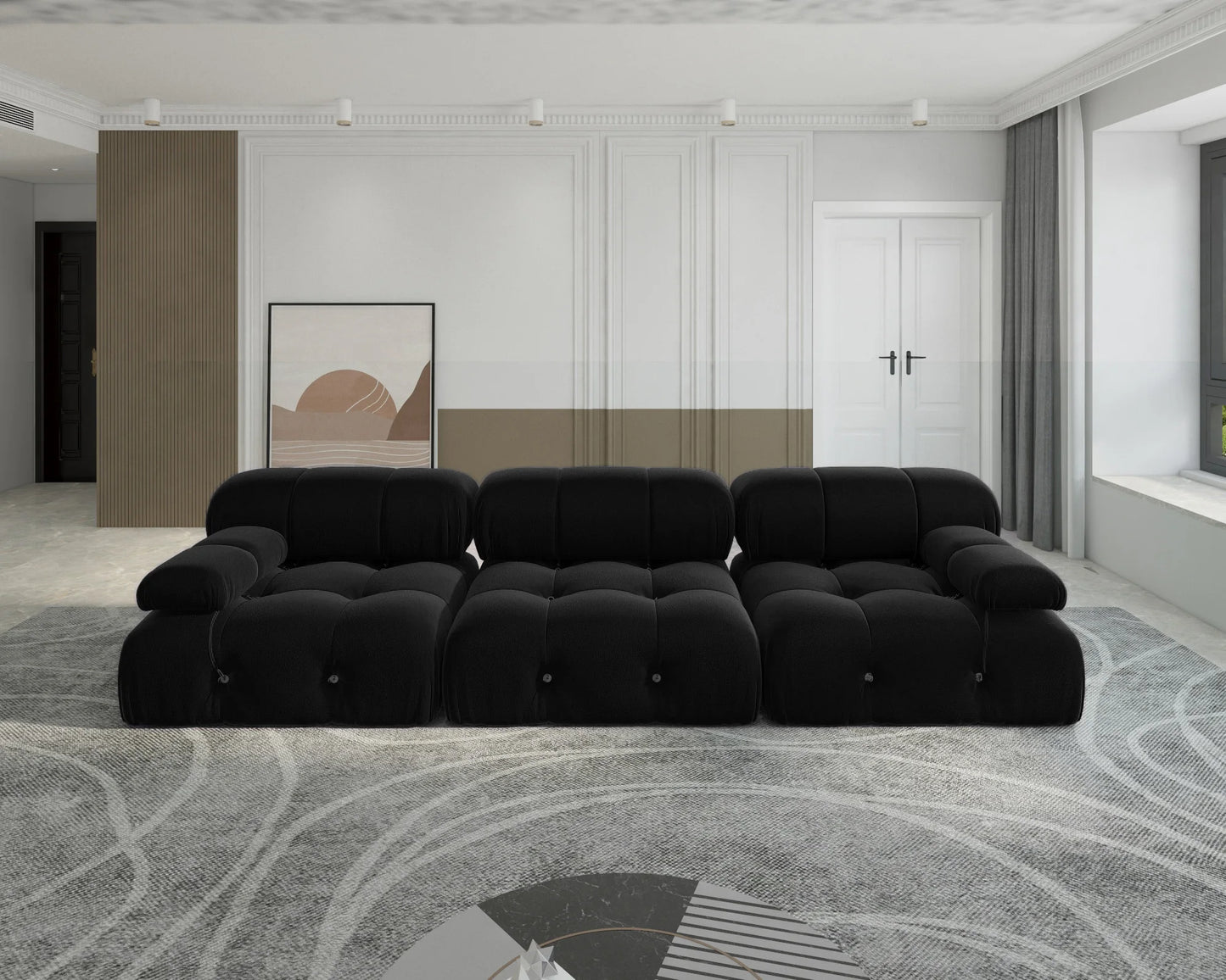 Living Room Ottomans Comfortable Lounge Couch Sofas Sets