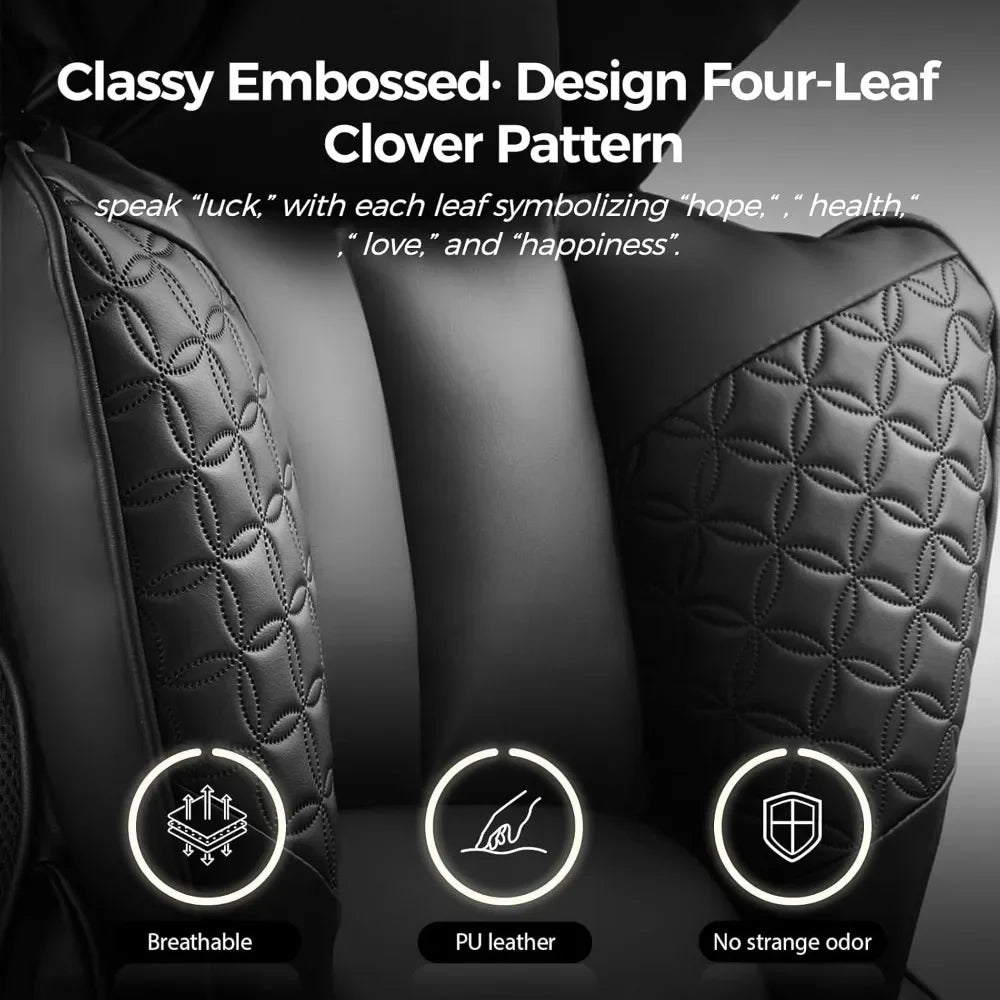 Big and Tall Office Chair with Deluxe Embossing Designed Leather and Foot Rest