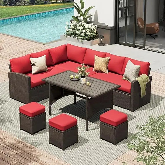 Patio Furniture Set with Dining Table & Chair