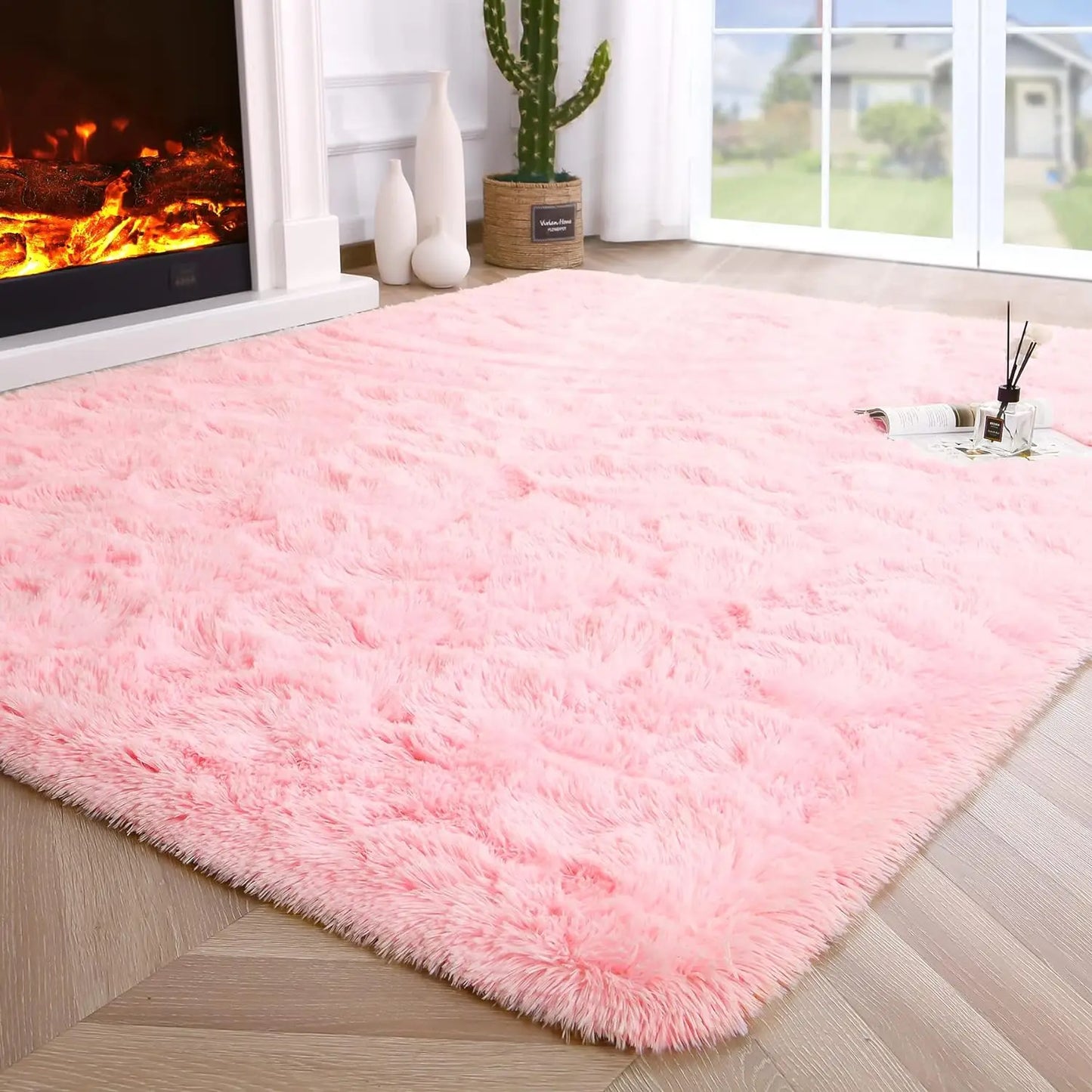 Fluffy Rugs Non Slip Rugs for Hardwood Floors and Room Decor