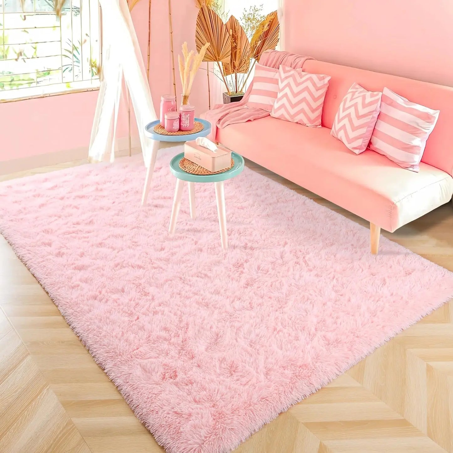 Fluffy Rugs Non Slip Rugs for Hardwood Floors Room Decor