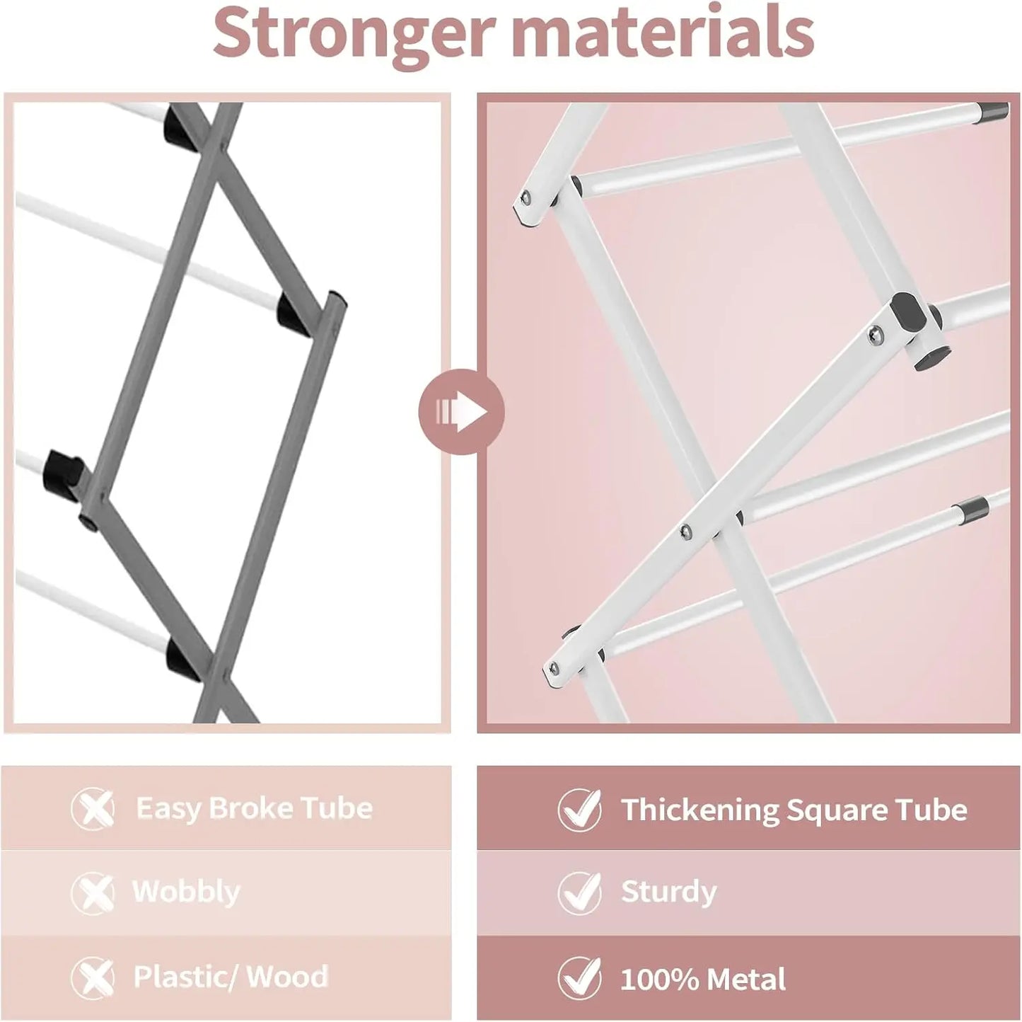 3-Tier Expandable Metal Drying Rack