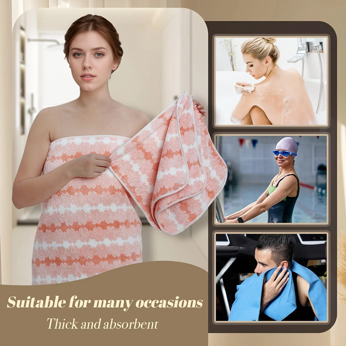 4 to 8 Piece Cotton Towel Set