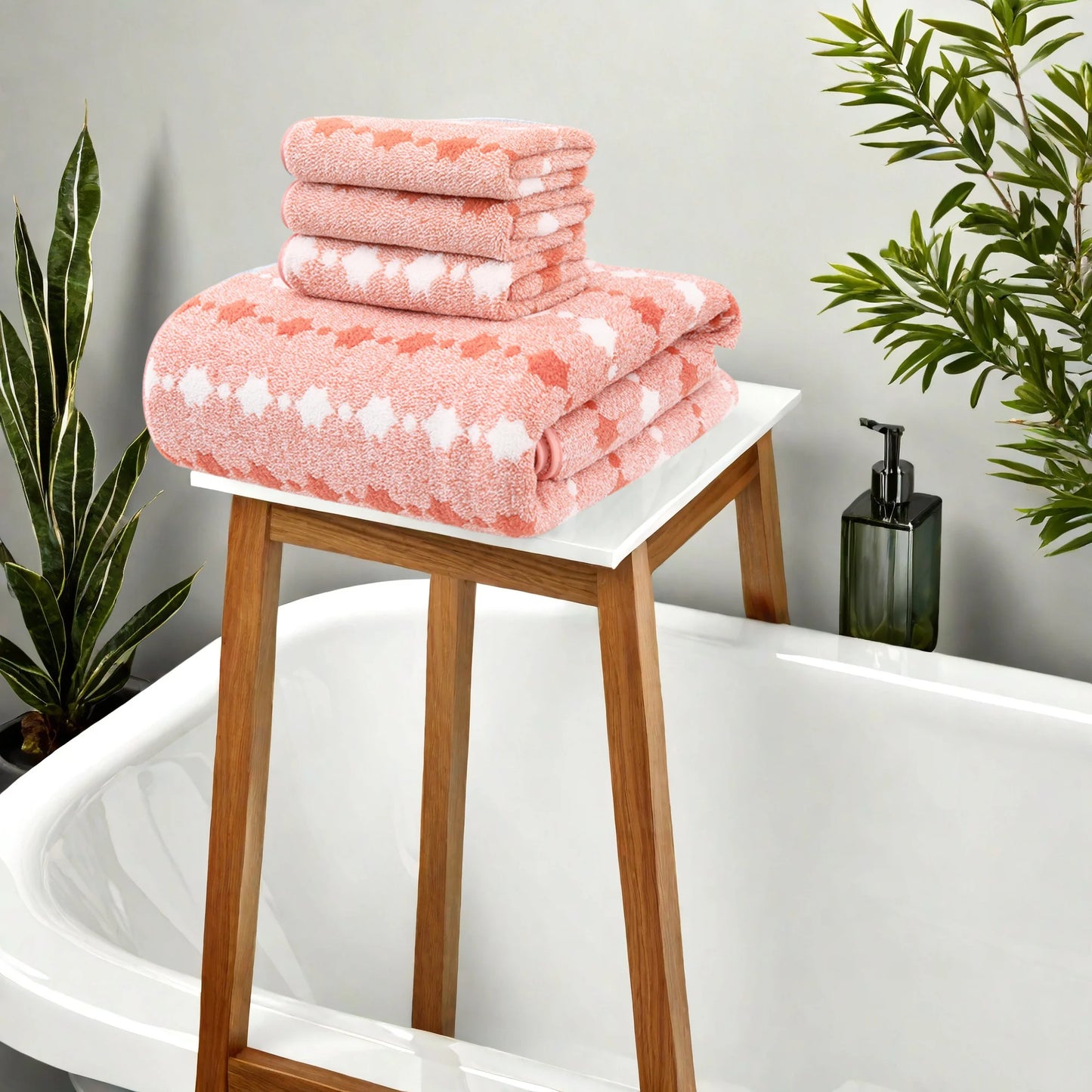 4 to 8 Piece Cotton Towel Set
