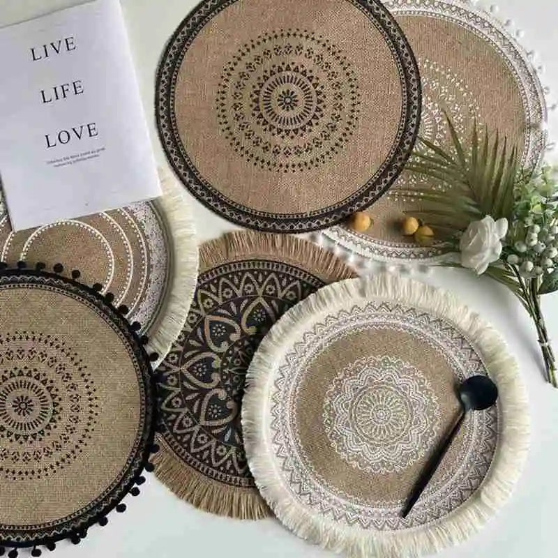 Rustic Macrame Handmade Cotton Woven Placemats