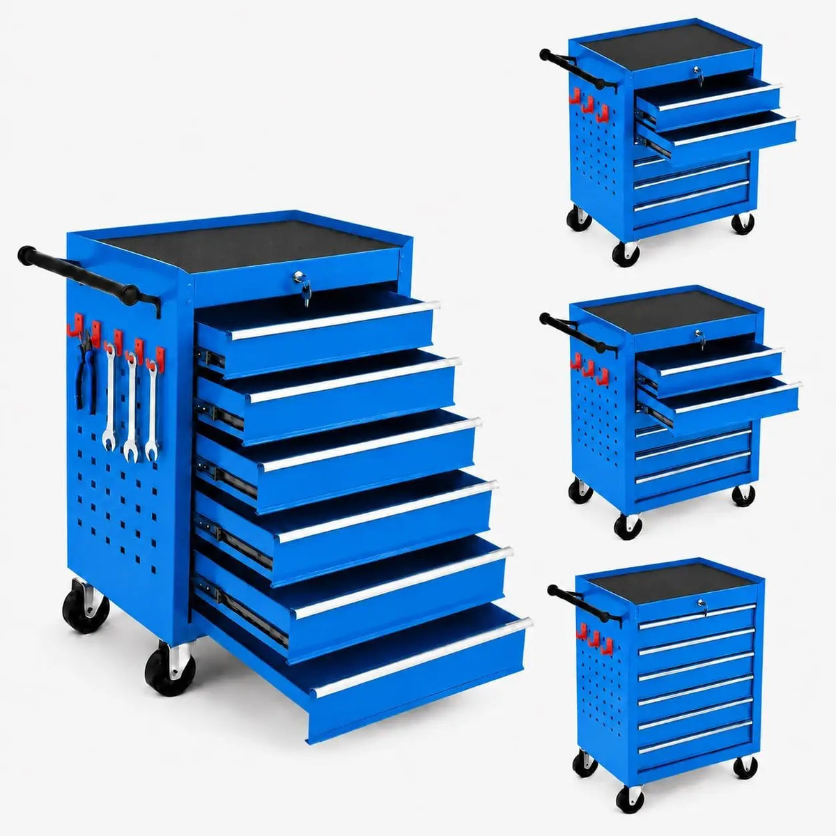 Heavy Duty Rolling Tool Chest with Wheels and Locking System