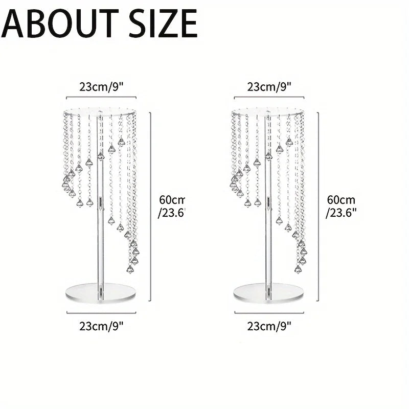 Tall Acrylic Vase Flower Decoration