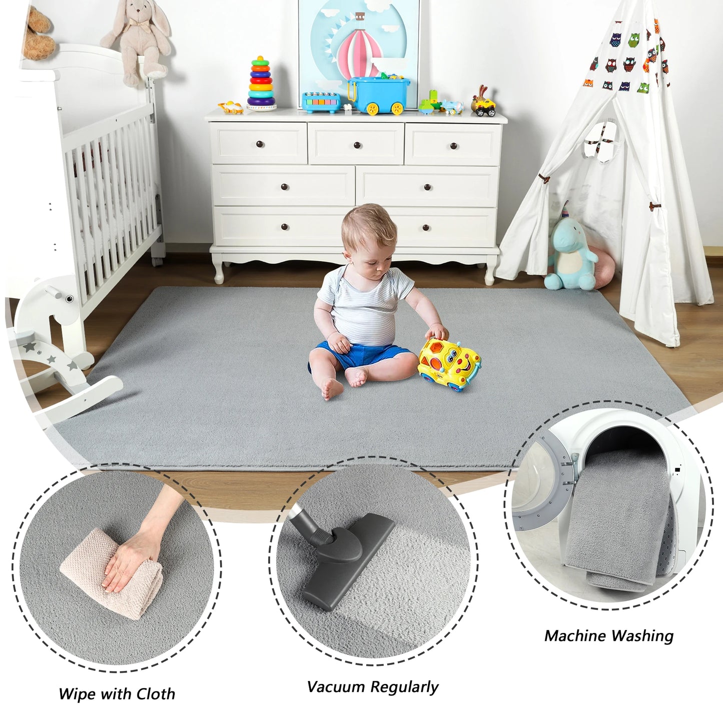 Rug Living Room Carpet Nonslip