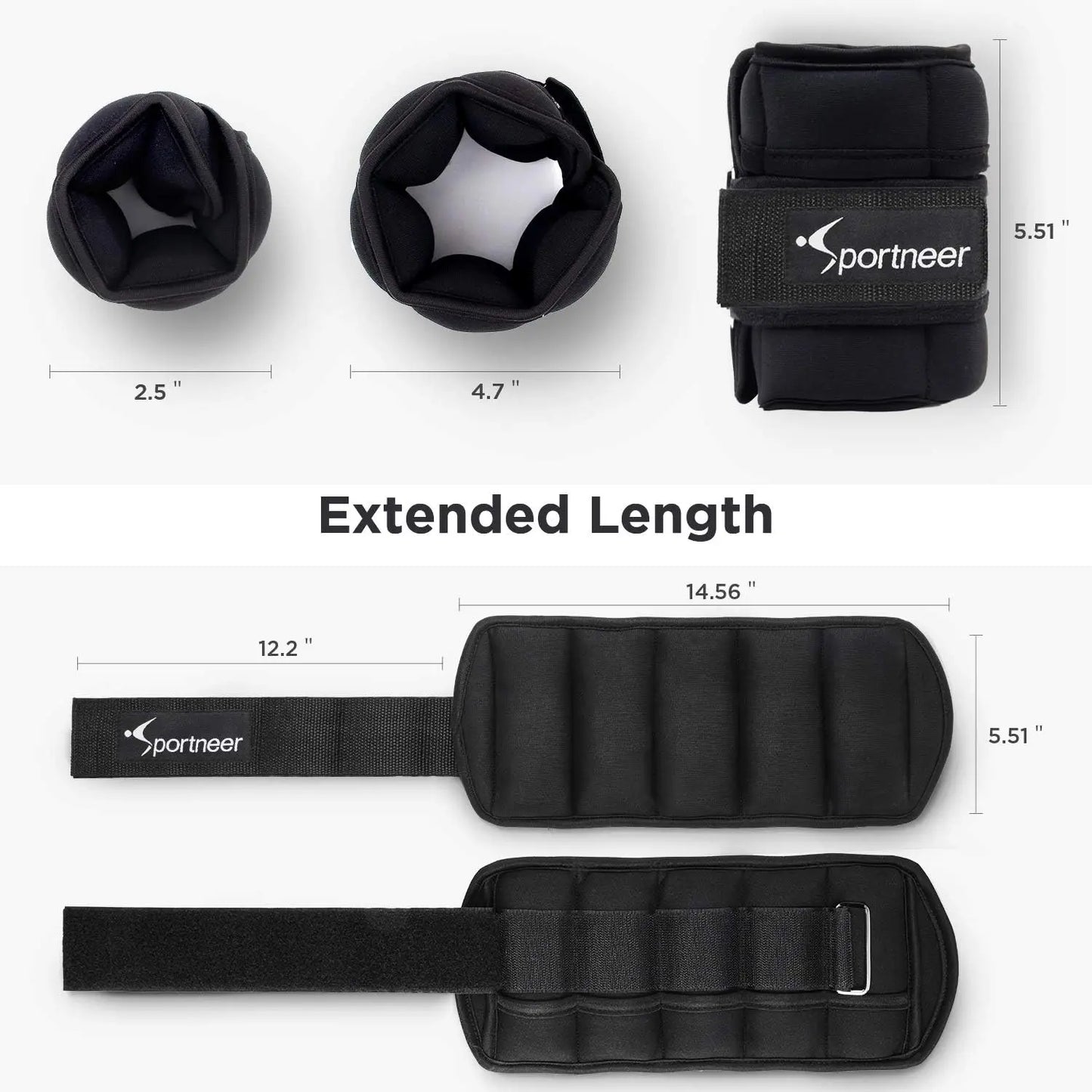 Ankle Weights with Adjustable Dumbbells Weights Set