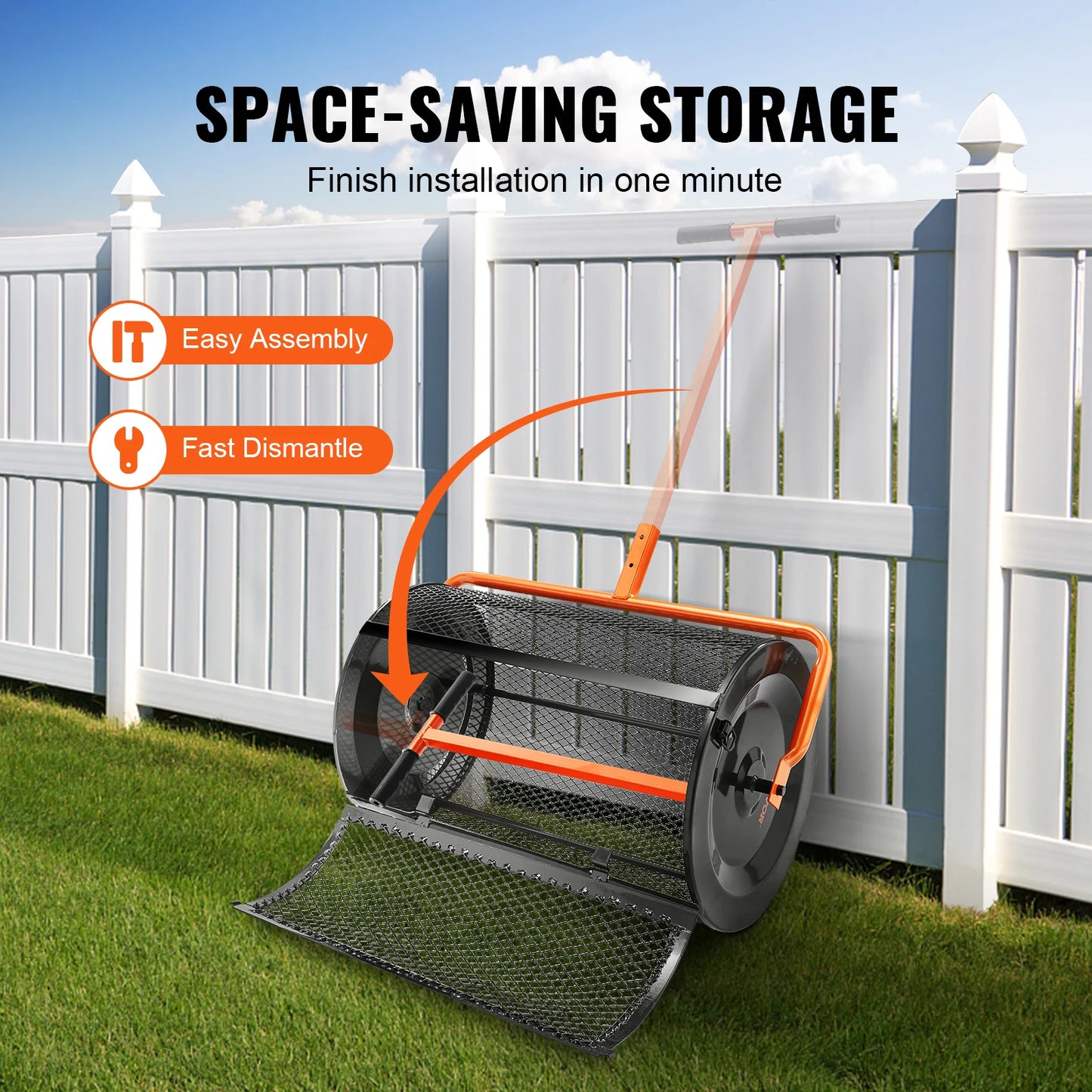 Compost Spreader - Adjustable Handle