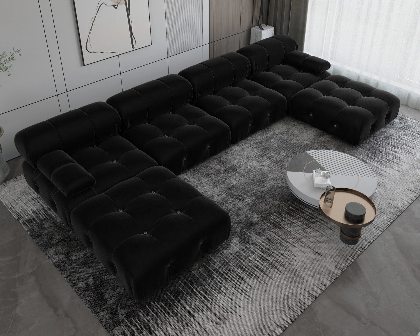 Living Room Ottomans Comfortable Lounge Couch Sofas Sets