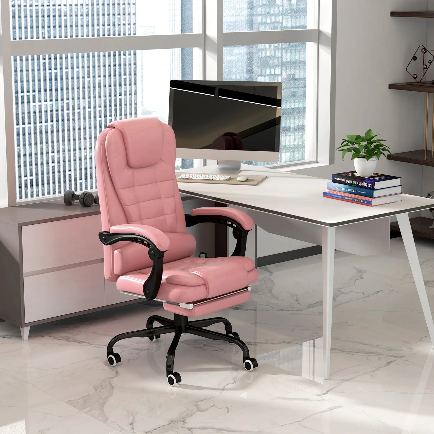 High Back Vibrating Massage Office Chair